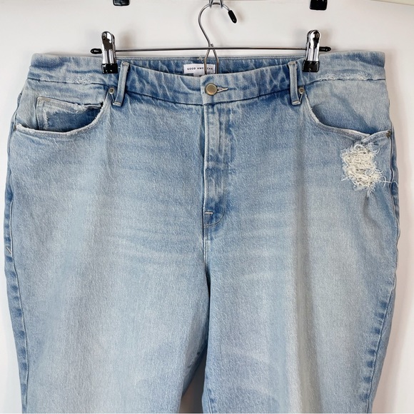 Good American Good Mom High Rise Straight Ankle Jeans - Picture 3 of 9